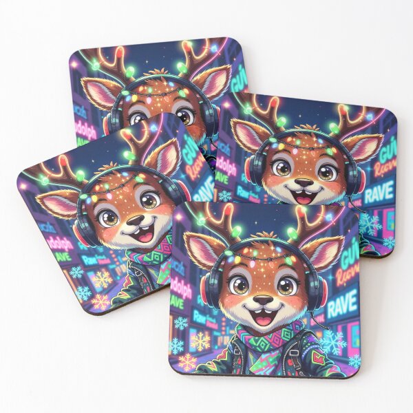 Item preview, Reindeer DJ Party designed and sold by VikrantCreative.