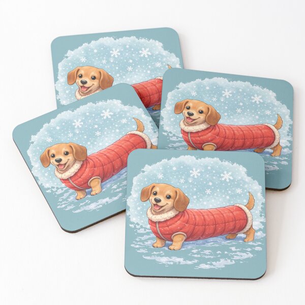 Item preview, Dachshund Long Winter Coat – Cozy Sausage Dog Dogmom Shirt designed and sold by dogmomtees.
