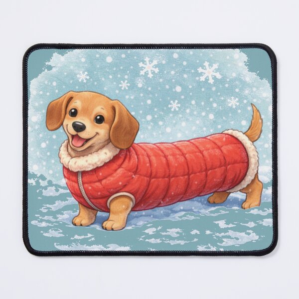 Item preview, Dachshund Long Winter Coat – Cozy Sausage Dog Dogmom Shirt designed and sold by dogmomtees.
