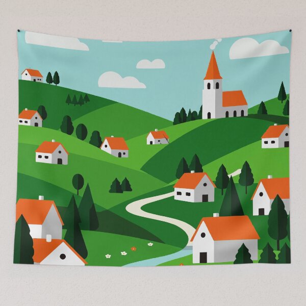 Item preview, Rural landscape designed and sold by Design4uStudio.