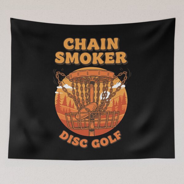 Item preview, Chain Smoker Disc Golf Basket Scene designed and sold by LuminOrb.
