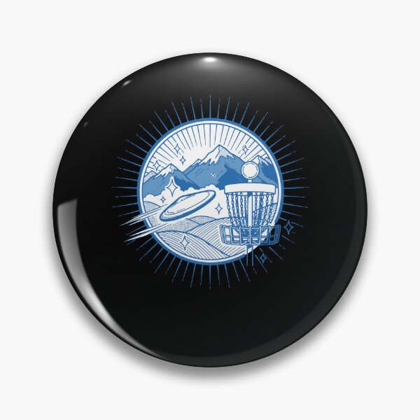 Item preview, Disc Golf Flying Disc Golfer Mountain Scene designed and sold by LuminOrb.