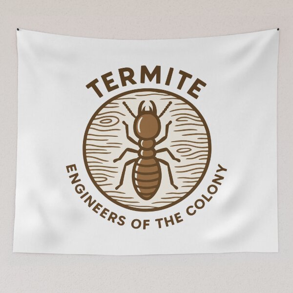 Item preview, Termite Engineers of the Colony Illustration designed and sold by WildlifeInc.