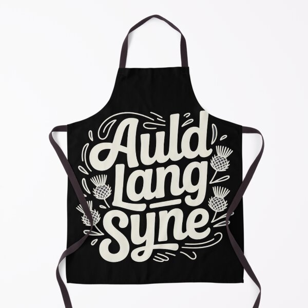 Item preview, Auld Lang Syne Scottish Design | Thistle Typography Gift designed and sold by Loom on the Loch.