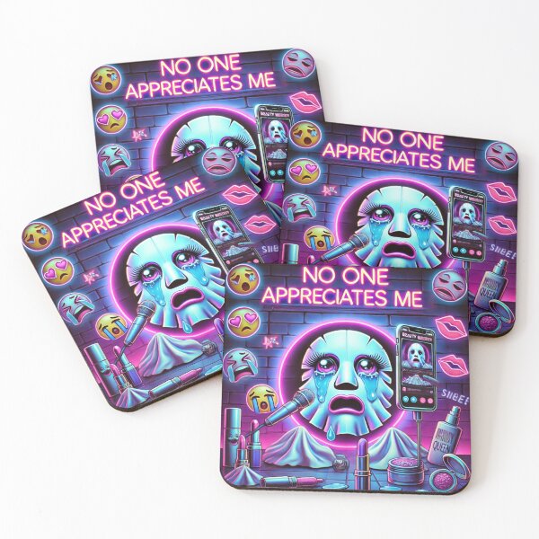 Item preview, No One Appreciates Me (Neon Drama Meme) designed and sold by ComedyInkFactor.