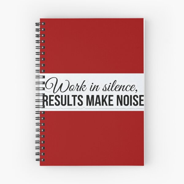Item preview, ​"Work in Silence, Results Make Noise" Minimalist Typography Sticker designed and sold by Sahil-Art.
