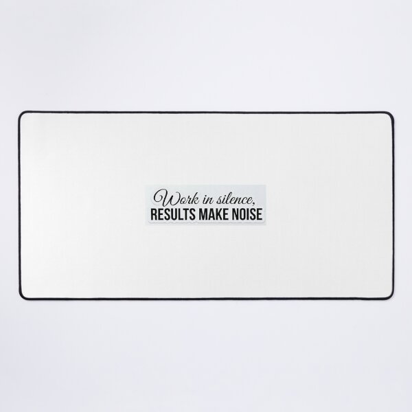 Item preview, ​"Work in Silence, Results Make Noise" Minimalist Typography Sticker designed and sold by Sahil-Art.
