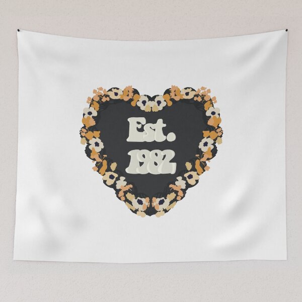 Item preview, Est. 1982 Love Heart Birthday Cake designed and sold by FreeOrca.