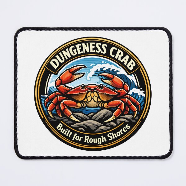 Item preview, Dungeness Crab Built for Rough Shores Illustration designed and sold by WildlifeInc.