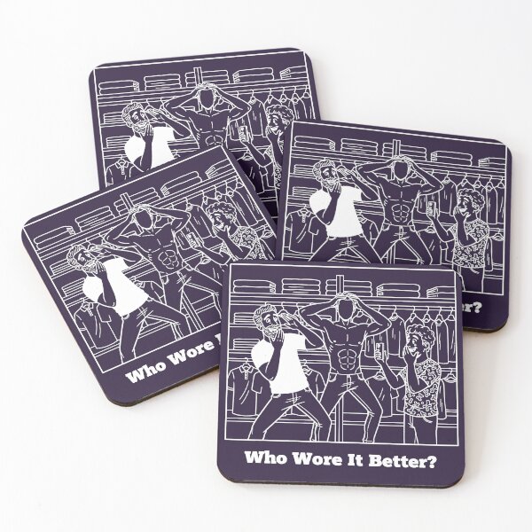 Item preview, White Line Art: Who Wore It Better? Queer Dressing Room Comic designed and sold by Elando1212.