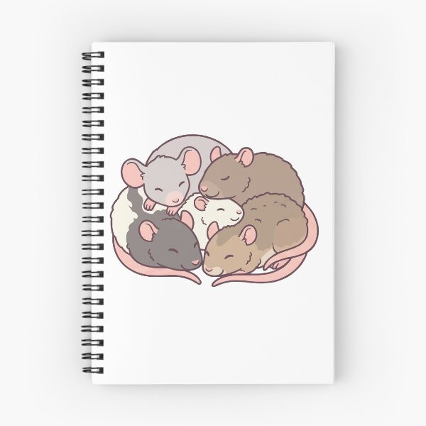 Item preview, Rat Cuddle Puddle - Sleeping Pile of Fancy Rats Aesthetic designed and sold by Petzzz.