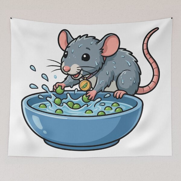 Item preview, Pea Fishing Champion - Funny Summer Pet Rat Activity designed and sold by Petzzz.