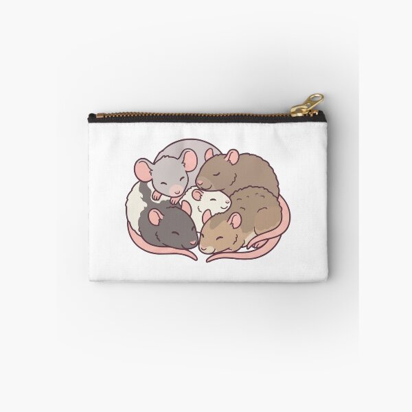 Item preview, Rat Cuddle Puddle - Sleeping Pile of Fancy Rats Aesthetic designed and sold by Petzzz.