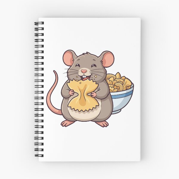 Item preview, Cute Rat Eating Pasta - Carb Loader Fancy Rat Meme designed and sold by Petzzz.