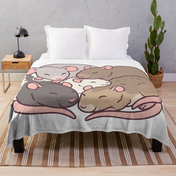 Item preview, Rat Cuddle Puddle - Sleeping Pile of Fancy Rats Aesthetic designed and sold by Petzzz.