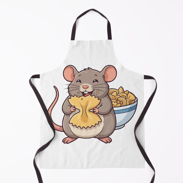 Item preview, Cute Rat Eating Pasta - Carb Loader Fancy Rat Meme designed and sold by Petzzz.