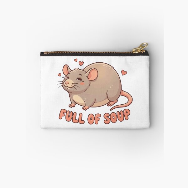 Item preview, Happy Boggling Rat - Full of Soup Cute Fat Rat designed and sold by Petzzz.