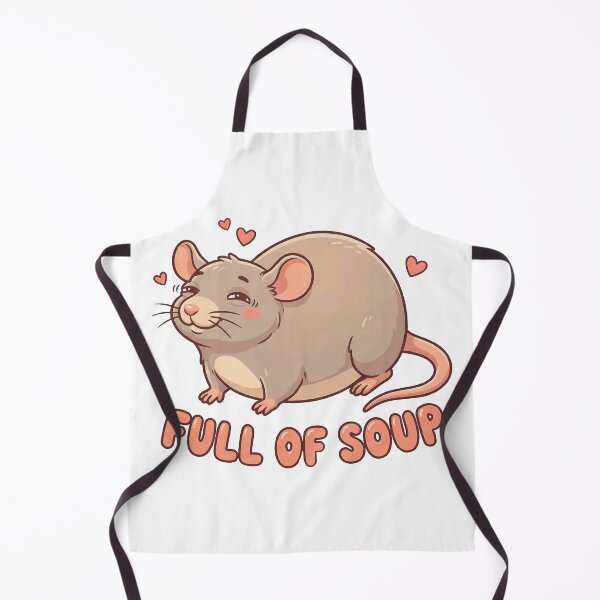 Item preview, Happy Boggling Rat - Full of Soup Cute Fat Rat designed and sold by Petzzz.