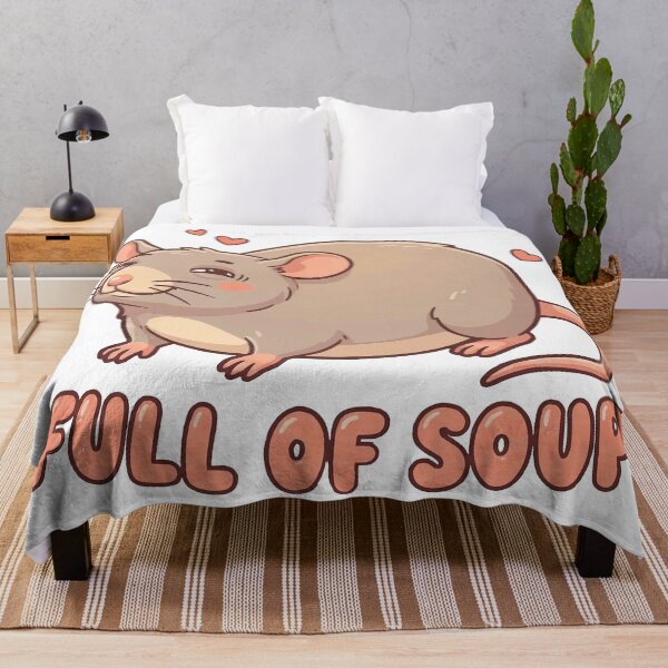 Item preview, Happy Boggling Rat - Full of Soup Cute Fat Rat designed and sold by Petzzz.