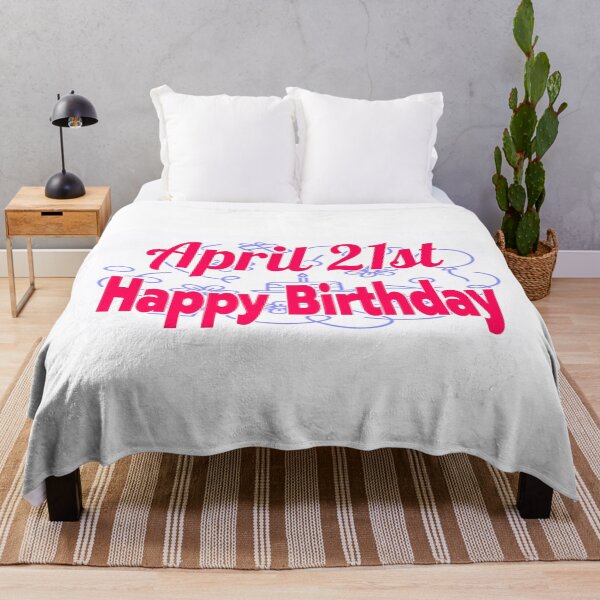 Item preview, Birthday, April 21st designed and sold by Sujinthaiart.