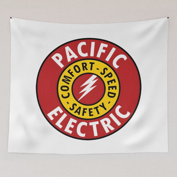 Item preview, Vintage Pacific Electric Railway "Red Car" Logo designed and sold by CharlieDesings.