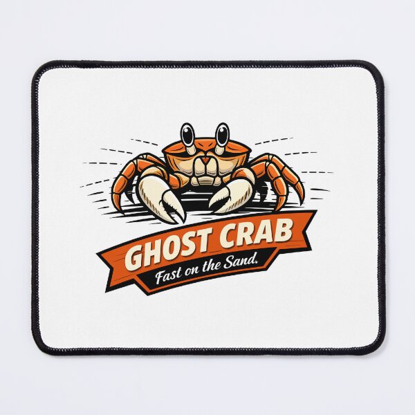 Item preview, Ghost Crab Fast on the Sand Coastal Illustration designed and sold by WildlifeInc.