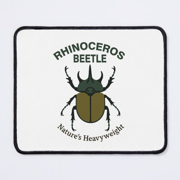 Item preview, Rhinoceros Beetle Nature’s Heavyweight Illustration designed and sold by WildlifeInc.