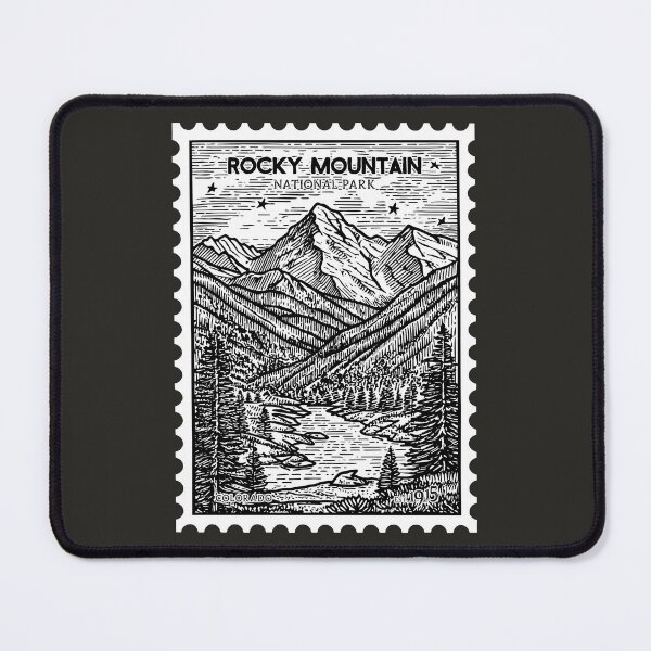 Item preview, Rocky Mountain National Park Stamp designed and sold by Wild-Co.