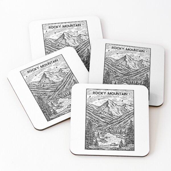 Item preview, Rocky Mountain National Park Stamp designed and sold by Wild-Co.