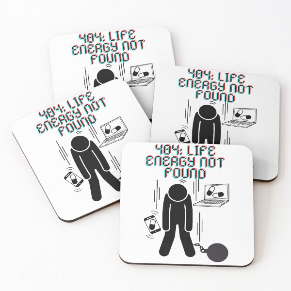 Item preview, 404: LIFE ENERGY NOT FOUND designed and sold by JI-PIXEL-PLACE.