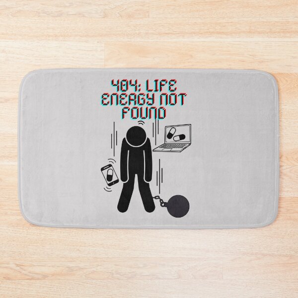Item preview, 404: LIFE ENERGY NOT FOUND designed and sold by JI-PIXEL-PLACE.