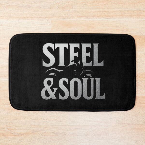 Item preview, STEEL & SOUL - Metallic Motorcycle Typography Design designed and sold by MKreative Studio.