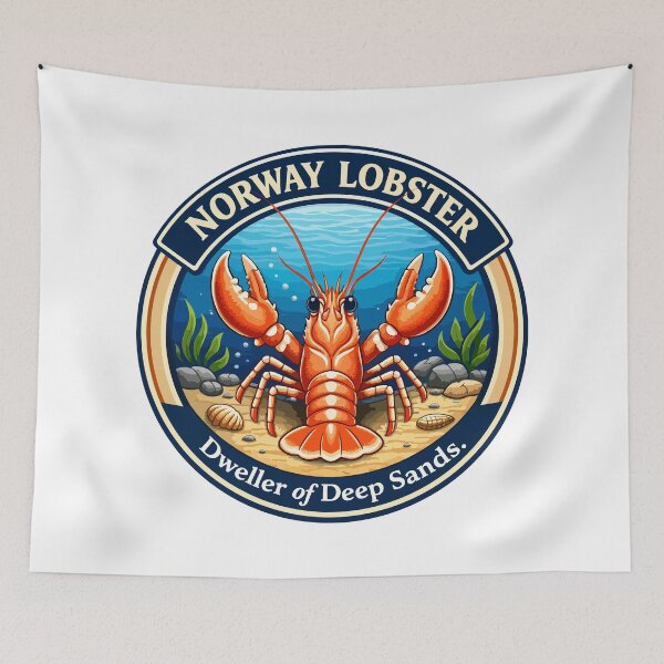 Item preview, Norway Lobster Dweller of Deep Sands designed and sold by WildlifeInc.