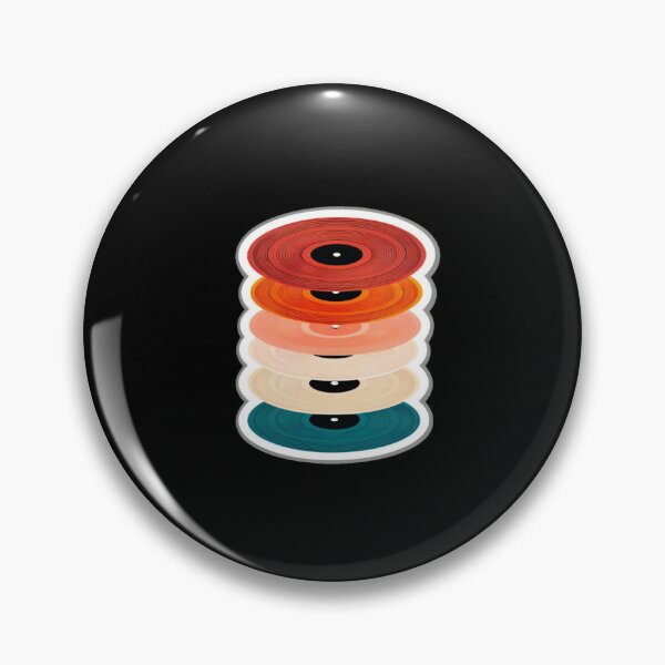 Item preview, Retro Vinyl Record Stack – Colorful Music Lover Art for Posters, Tees, Stickers & Wall Decor designed and sold by Bright Nest Studio.