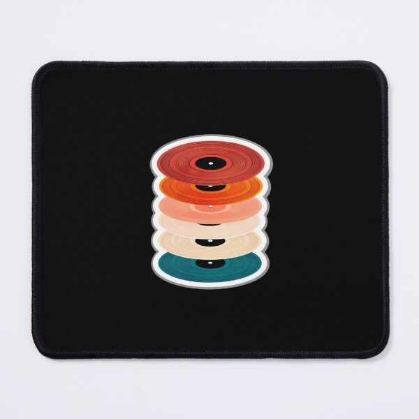 Item preview, Retro Vinyl Record Stack – Colorful Music Lover Art for Posters, Tees, Stickers & Wall Decor designed and sold by Bright Nest Studio.