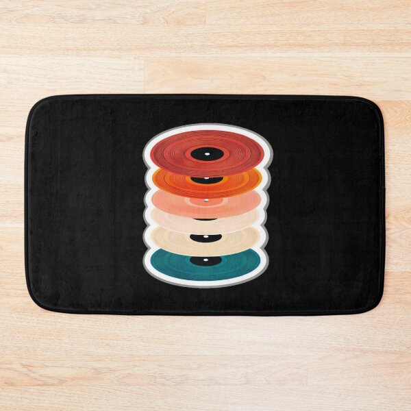 Item preview, Retro Vinyl Record Stack – Colorful Music Lover Art for Posters, Tees, Stickers & Wall Decor designed and sold by Bright Nest Studio.