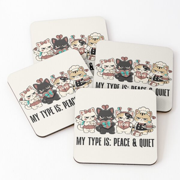 Item preview, Cute Introvert Problems Valentine Cat Lover Peace Quiet designed and sold by kaszczyszko.