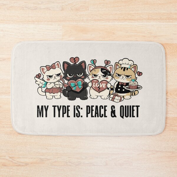Item preview, Cute Introvert Problems Valentine Cat Lover Peace Quiet designed and sold by kaszczyszko.