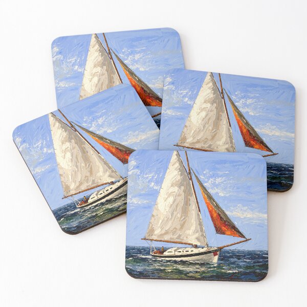 Item preview, Crimson Sail: Odyssey on the Waves designed and sold by Star People Digital Art Works and Photography.