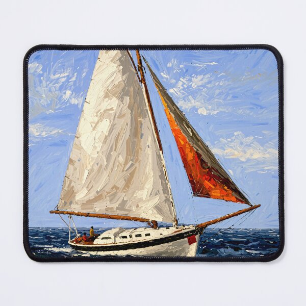 Item preview, Crimson Sail: Odyssey on the Waves designed and sold by Star People Digital Art Works and Photography.