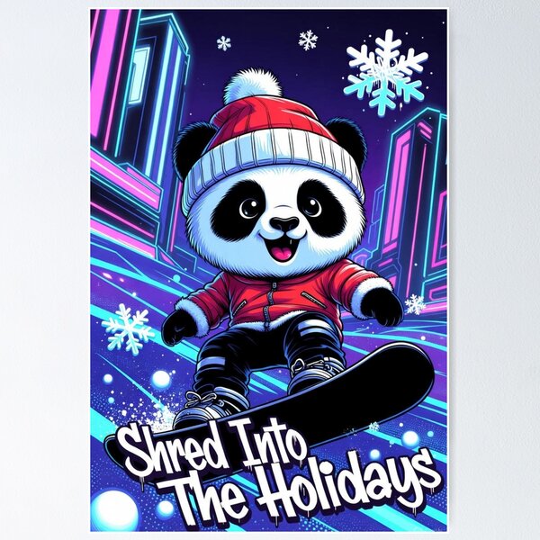 Item preview, Snowboarding Panda designed and sold by VikrantCreative.