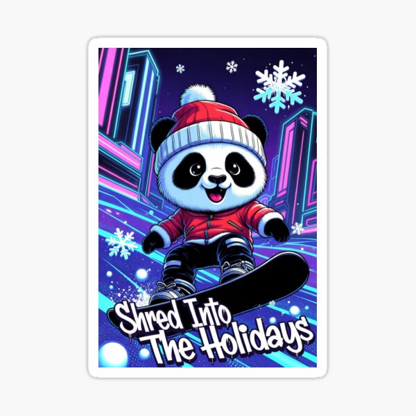Item preview, Snowboarding Panda designed and sold by VikrantCreative.