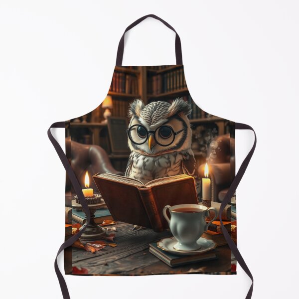 Item preview, Wise Owl Reading in Cozy Autumn Library – Book Lover Tee designed and sold by ArmaanArts.