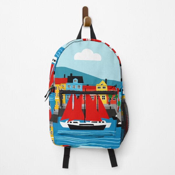 Item preview, The image depicts Sailboats in a port city designed and sold by Design4uStudio.