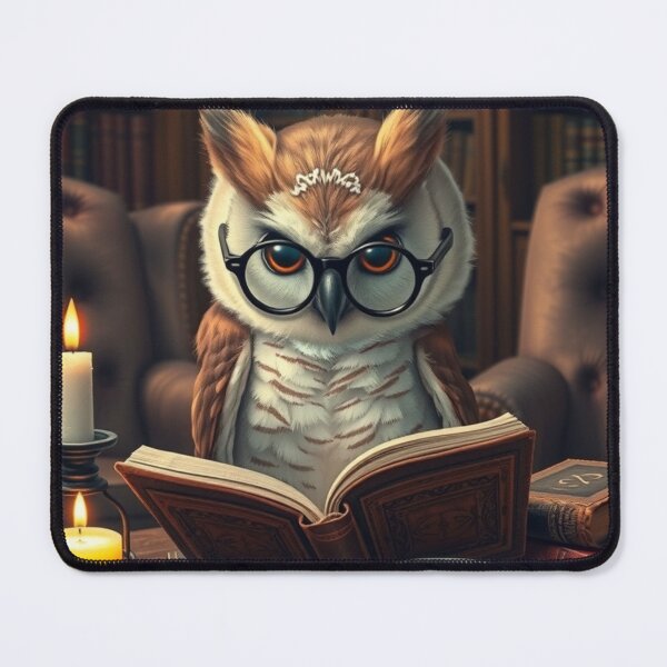 Item preview, Bookish Owl with Tea – Cozy Fall Library Aesthetic T-Shirt designed and sold by ArmaanArts.