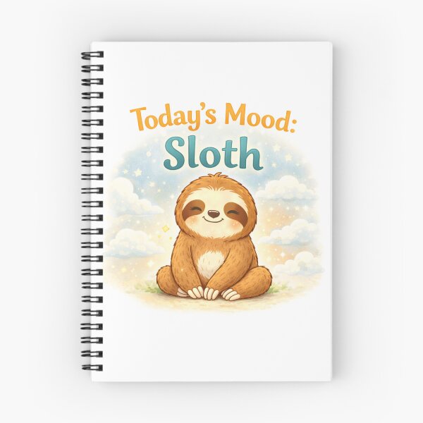 Item preview, Today's Mood Sloth – Cute Lazy Day Motivation designed and sold by PunchDrop.