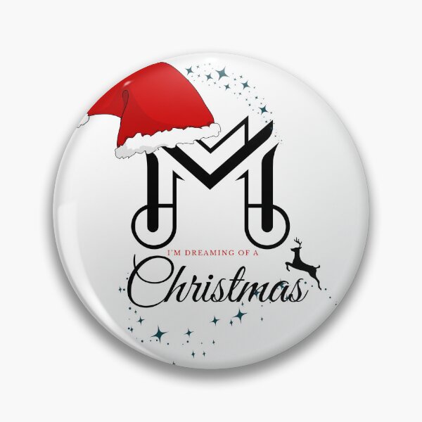 Item preview, Modern Monogram Christmas - I'm Dreaming of a Christmas Typography designed and sold by Skill_&_Stone.