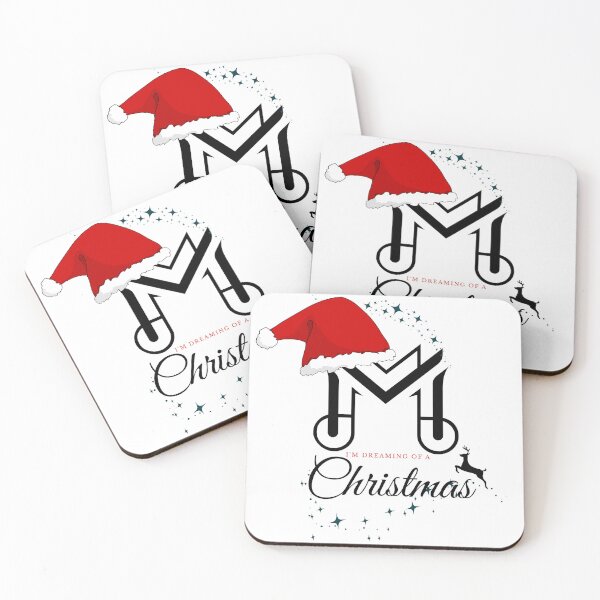 Item preview, Modern Monogram Christmas - I'm Dreaming of a Christmas Typography designed and sold by Skill_&_Stone.