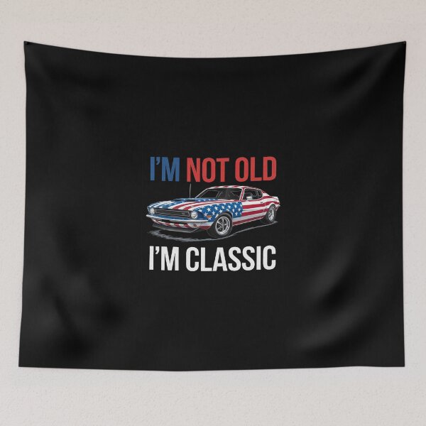 Item preview, I'm Not Old I'm Car Men Dad Fathers 4th July designed and sold by SyntaxClaw.