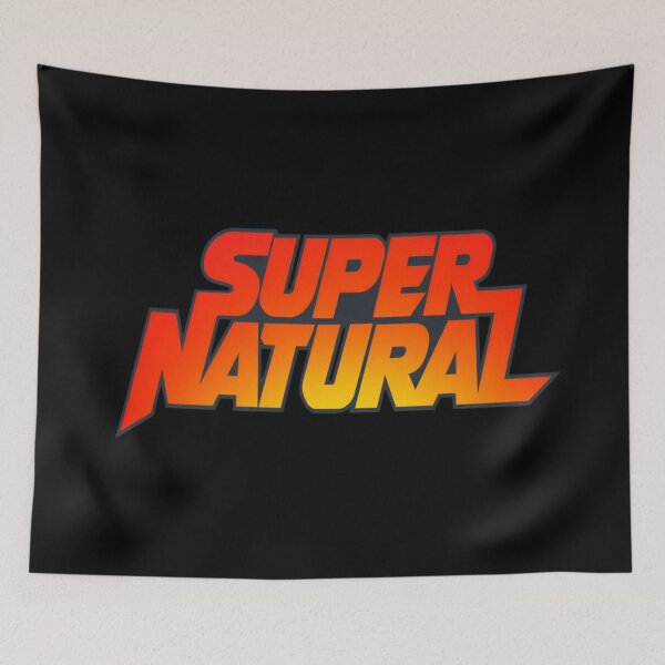Item preview, Bold SUPERNATURAL Typography – Red to Yellow Gradient Text Art for Fans of Mystery & Power designed and sold by Bright Nest Studio.